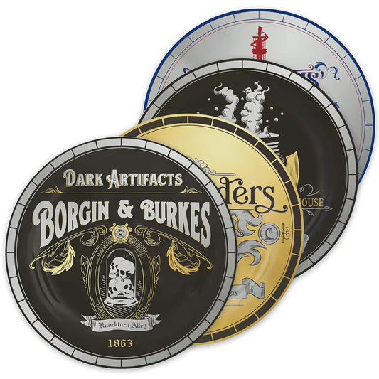 Lot de 4 assiettes Chemin de traverse - Harry Potter (sur commande)