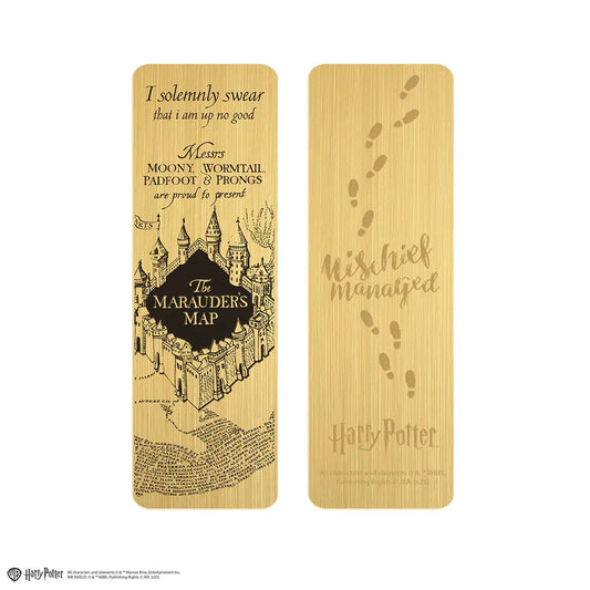 marque page metal carte du maraudeur harry potter