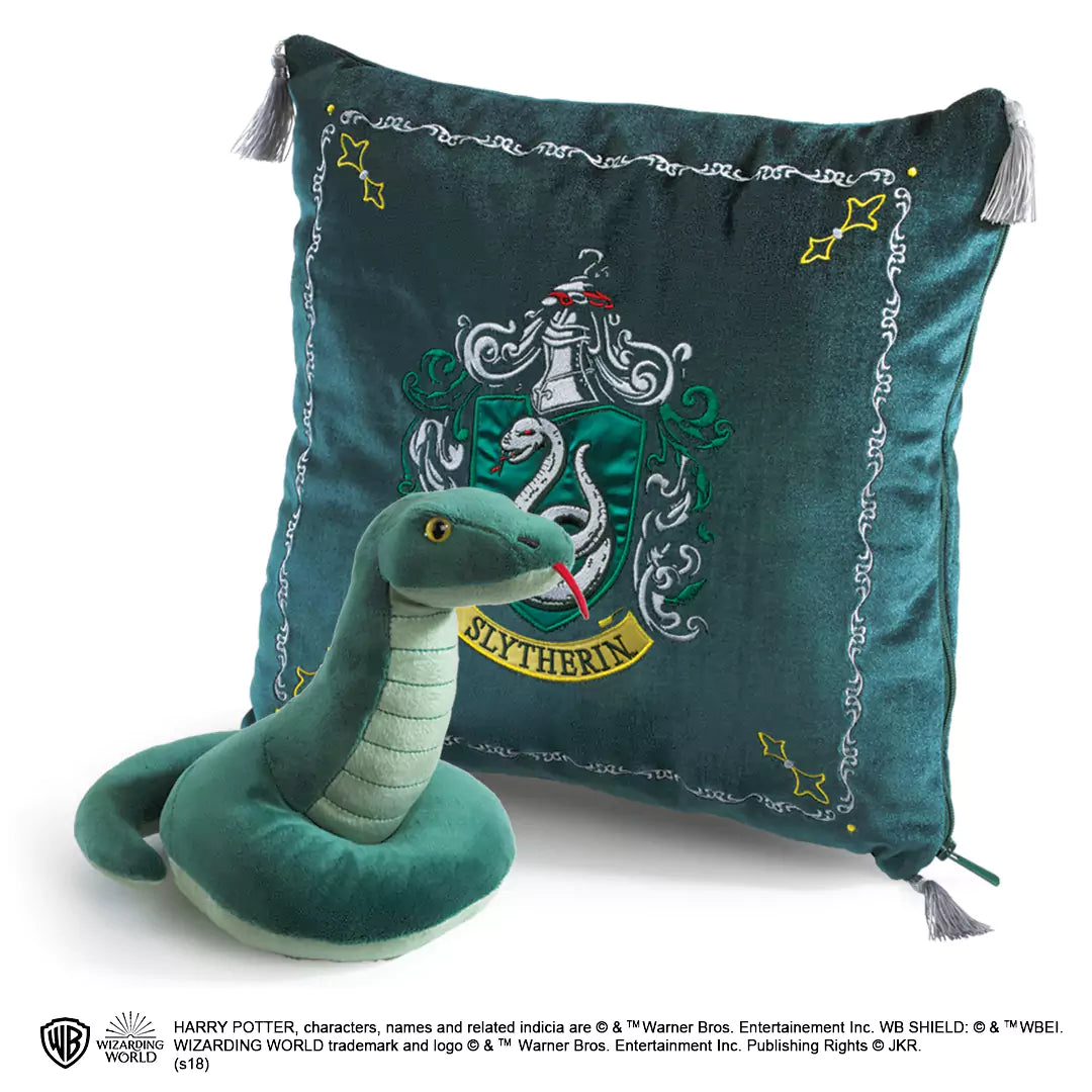 Peluche Coussin Maison Serpentard avec Serpent – Harry Potter