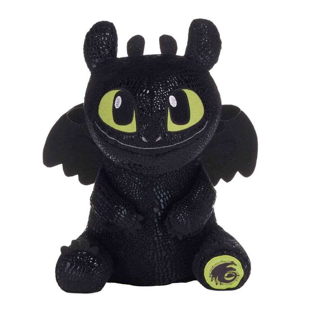 Peluche Krokmou 30 cm Assis Écailles Brillantes – Dragons