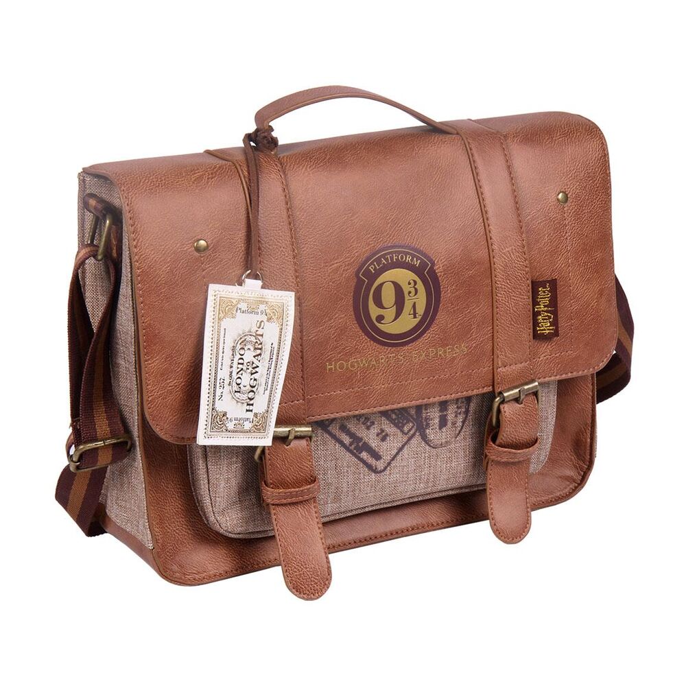 Sac bandoulière Harry Potter Voie 9¾ marron style vintage