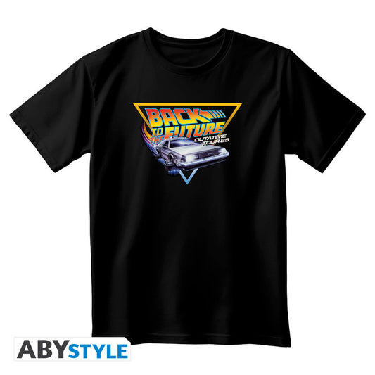 T shirt Retour vers le Futur avec DeLorean imprimée