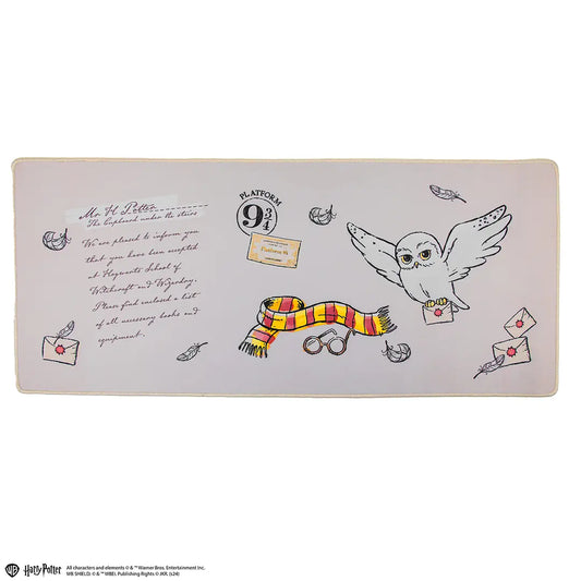 Tapis de bureau Harry Potter Hedwige 80x35 cm en néoprène antidérapant