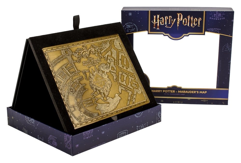 Carte du Maraudeur en Métal Doré Numérotée – Harry Potter